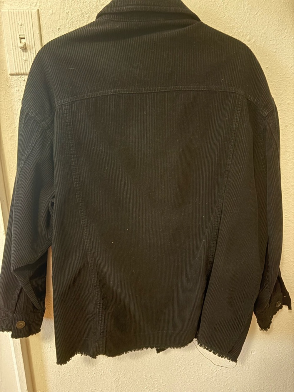 Zara Black Corduroy Button-Up Jacket - Picture 5 of 5